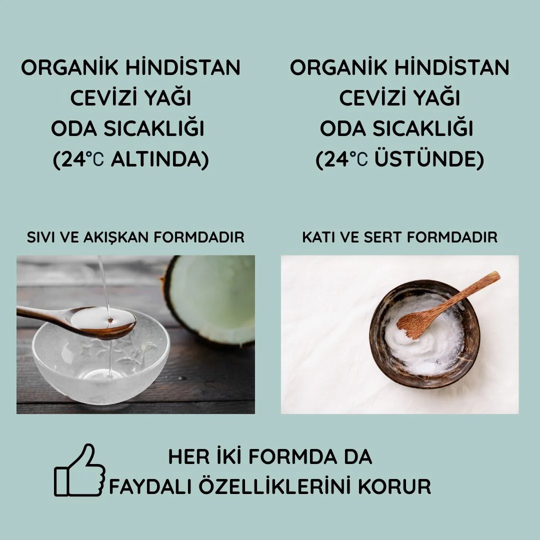 Organik Hindistan Cevizi Yağı(Soğuk Sıkım) 150ml - Image 5