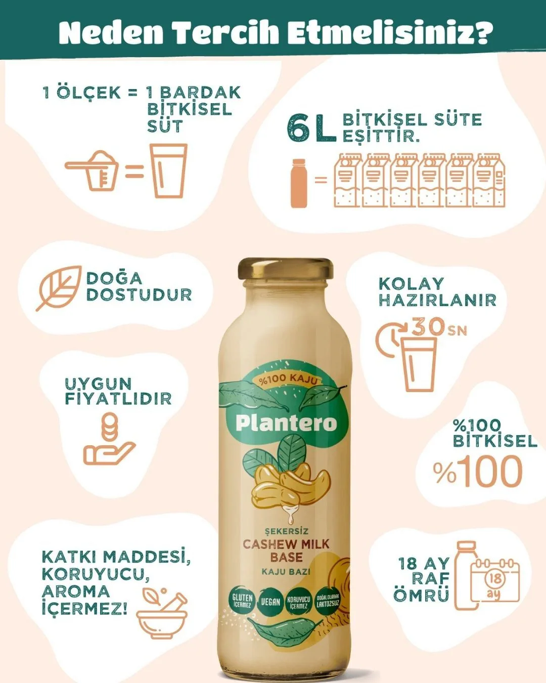 Plantero Konsantre Kaju İçeceği 250 gr. - Image 3